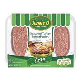 Jennie-O Turkey Store Fresh Tray Seasoned Patties 000066 Seasoned Lean Turkey w/Onion & Garlic 7% Fat 4 Ct Full-Size Picture